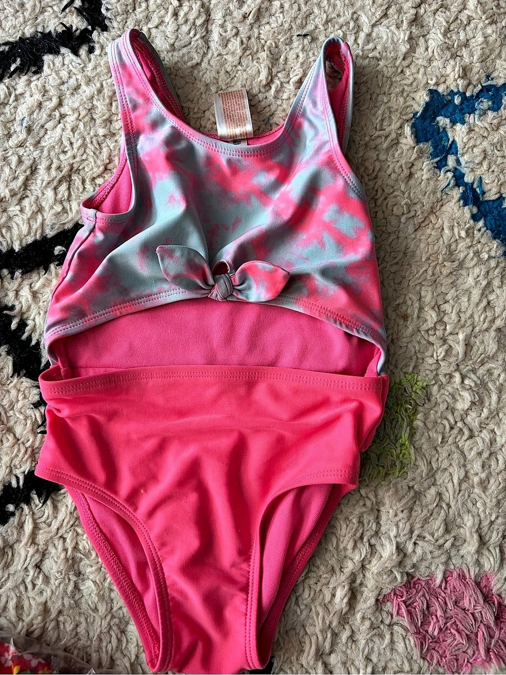 Cat&jack Kids Tie-Dye One-Piece Swimsuit in Pink